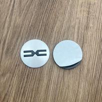 Applicable to DACIA hub cover, Dacia car logo wheel hub sticker tire center cover logo 56.5mm to change the label 56mm dacia silver black-4 pieces white