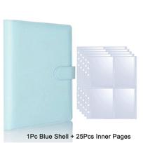 25pcs Page(4 Grids) Photo Card A5-Binder Photo Albums Idol Cards Loose-leaf Collect Book Binder Binder Photocard Holder