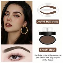 Waterproof Eyebrow Powder Stamp, Arch Shaped Stamp for Eyebrow Shaping, One Step Eyebrow Stamp, Long Lasting Brow for Daily Use 06