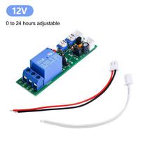 JK11 Adjustable Cycle Timer Delay On/Off Switch Power Supply Relay Shield DC 5V 12V 24V Timer Delay Relay Module (0 -15 Minutes) 12V(0-24hours)