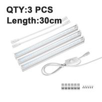 LED Grow Light Full Spectrum Bar Complete Kit 1-5Pcs T5 Tube Lamp 30cm for Plant Cultivation Greenhouse Hydroponics System EU Plug