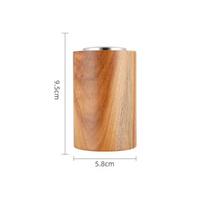 Hand Crank Wooden Spice Grinder With Ceramic Mechanism For Cooking And Food Prep Salt Shaker