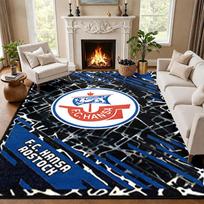 FC Hansa Rostock kilimėlis prie durų svetainei ar miegamajam Apsauginis kilimėlis po kėde biuro dekoracija Kalėdinė dovana Gimtadienio dovana 80cmx120cm