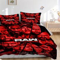 3Pcs Wwe Raw Event Bedding Sets For All Sizes New 3D Printed Bed Cover Comforter Duvet Cover Pillowcase Bedroom Decoration 180cmx210cm
