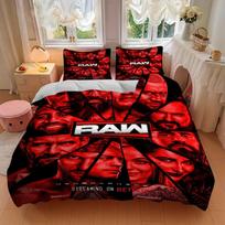 3Pcs Wwe Raw Event Bedding Sets For All Sizes New 3D Printed Bed Cover Comforter Duvet Cover Pillowcase Bedroom Decoration 220cmx240cm