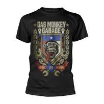Unisex Cotton T-shirt Gas Monkey Garage Hot Rod Customs Official Tee T-Shirt Mens Unisex XL black