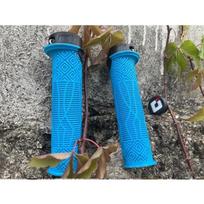 ODI Bike Grip Rubber Soft Bicycle Handlebar Grips Non-slip MTB Grips Waterproof MTB Cuffs Lock on Bike Handle Mountain Bike Grip 5 Model3-Blue