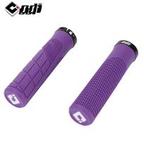 ODI Bike Grip Rubber Soft Bicycle Handlebar Grips Non-slip MTB Grips Waterproof MTB Cuffs Lock on Bike Handle Mountain Bike Grip 5 Model2-Purple