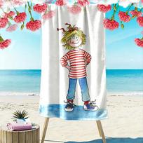 Meine Freundin Conni Print Beach Towel, Large Soft Quick Dry Towel for Beach Camping Swimming 70cmx140cm(27x55inch)