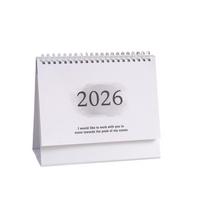 Gradient Color 2026 Desk Calendar Small Fresh Standing Flip Calendar  Desktop Decoration