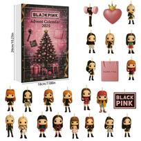 BLACKPINK Christmas Advent Calendar Blind Box Acrylic Keychain Ornament for Christmas Tree Decoration