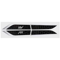 2pcs ABS S5 SLINE ABT Badge Car Fender Side Wing Emblem Sticker For S quattro A4 A5 A6 A7 A8 Auto Modification Accessories