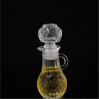 50ML Small Clear Glass Whisky Decanter Leakproof Screw Cap Mini Liquor Wine Bottle for Wedding Favors A11