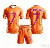 AI Ronaldo #7 Futbolo Apranga Vaikams ir Suaugusiems, Unisex Marškinėliai ir Šortai su Grafiti Spaudiniu, Greitai Džiūstanti, Vasaros 130