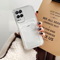 Case for realme 8 4G Pro Transparent Cardholder Phone Case, Airbag Anti-drop Soft TPU Cover, Insert Photo Card Design realme 8 4G