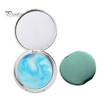 Lavender Matte Powder 11G with Puff Oil Control Natural Long Lasting Glow Shine-Free Women Girls Makeup Face Conceal Pressed Setting Finish A