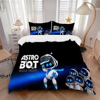 Astro Bot Rescue Mission Print 3Pcs Bedding Setduvet Cover With 2 Bedropillowcase Home Birthday Gift 140cmx210cm
