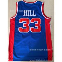 Detroit Pistons Basketball Jersey 10 Rodman Wallace Billups Hamilton Fan Shirt Cotton Sportswear Men Women Small