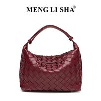 Women's Suede Woven Handbag, Premium Minimalist Lunch Tote, Crossbody Shoulder Bag 6255-1 brown