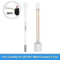 For Creality K1/K1C/K1 Max/Ender 3 V3 KE Hotend Ceramic Heating Tube 24V60W 300°C Thermeistor Sensor High Thermal Conductivity 1PCS