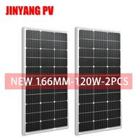 120W 240W 360W 480W Solar Panel 18V Rigid Glass Panel Monocrystaillne Solar Cell 12V/24V Battery Charger 1000W Kits Home Roof