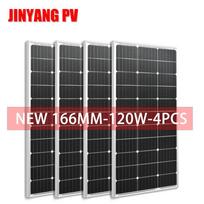120W 240W 360W 480W Solar Panel 18V Rigid Glass Panel Monocrystaillne Solar Cell 12V/24V Battery Charger 1000W Kits Home Roof