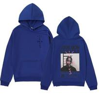 Cross-Border Trendy Men's Hooded Fleece Sweatshirt by Jack 2XL blue