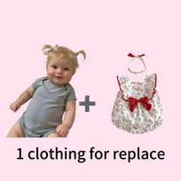 50cm Reborn mergaitė kūdikis minkšto silikono tikroviška lėlė Naujagimio lėlė dovana baby+1 dress
