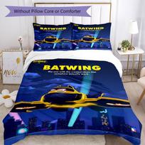 3pcs Batwheels Bedding Set Duvet Cover Closure Includes 1 Duvet Cover & 2 Pillowcases, Soft and Comfortable for All Seasons. 135cmx200cm