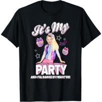 JoJo Siwa It's My Party And I'll Dance If I Want To! T-Shirt XXXL gray