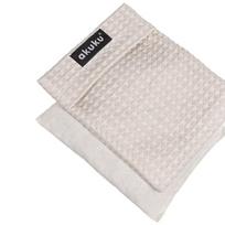 Akuku Hot Water Bottle with Cherry Stones in a Cover 13X16 Beige (A0635)