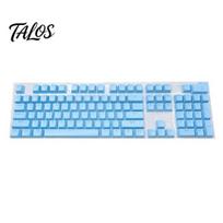 Keycap 104Pcs Anti-skid Backlit ABS Keycaps Mechanical Keyboard Key Caps for PC Computer 104 white