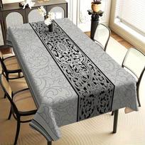 VIKAMA Grey Premium Tablecloth Ideal for Decorating Dining Rooms, Luxury Afternoon Tea Tables and Home Furnishings 140X180CM(5X5.9FT
