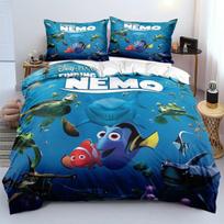 Anime Finding Dory Nemo Duvet Cover with Pillowcase Bedding Set Adult Boy Girl Bedroom Decoration Children Single Double Size 70x140cm 2pcs&Duvet Cover