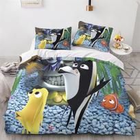 Anime Finding Dory Nemo Duvet Cover with Pillowcase Bedding Set Adult Boy Girl Bedroom Decoration Children Single Double Size 100x135cm 2pcs&Duvet Cover