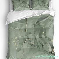 Marble Texture Duvet Cover With Pillow Case Custom 3pcs Bedding Set Quilt Cover Double Bed Home Textile EU single(135x200cm)