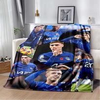 Cole Palmer Football Fleece Blanket, Soccer Player Collage Print Throw Blanket, Soft Lightweight Blanket for Sofa Bedroom Fan Gift 130cm x 150cm