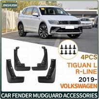 Car Mud Flaps Splash Guards For VW Volkswagen Tiguan L R-Line 2019-2024 Exterior Accessories Black Tire For Fender Protectors