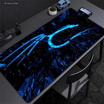 90x40 Black Large Mousepad Kali Linux Logo Gaming Accessories Mouse Pad Carpet Non-Slip Laptop Notebook Mousepad Office Deskmat 60x30cm black