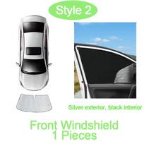 Full Car Sunshades For BYD Seal 6 EV Accessories Qin L EV 2025 2026 Aluminum Foil Windshield Window Heat Sun UV Protection Visor gray