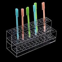 12/24/36/48 Holes Acrylic Pen Holder Multifunctional Stationery Display Stand  Beauty 48 holes