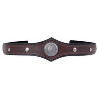 Pu Leather Pu Rivet Headband Medieval Style Viking Head Ring Halloween Cosplay Hairband  Men Style 3 gray