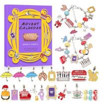 Advent Calendar Magic Bracelet Set Bangle Blind Box Jewelry Gift Box for Christmas Birthday Girls Kids Women 24 Days Surprise Purple purple