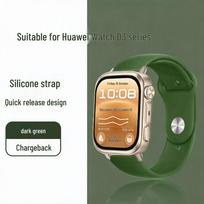 Huawei Watch D3/D2 Silicone Sport Strap with Buckle - Fashionable and Compatible D2 Black Connector black
