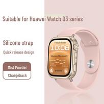 Huawei Watch D3/D2 Silicone Sport Strap with Buckle - Fashionable and Compatible D3 Black Connector
