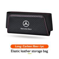 Car Seat Side Storage Elastic Bag Phone Holder Pocket Organizer For Mercedes Benz W202 W212 W126 W140 W168 W177 CLS GLE GLC GLS
