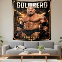 Goldberg Wrestling Star Print Patterned tapestry for bedroom and living room home decor 130x150cm(51x59in)