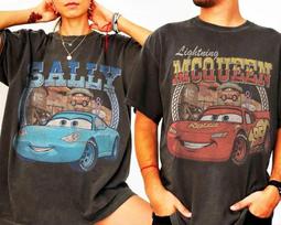 Vintage Lightning McQueen Sally Couple Shirt, Pixar Cars Land Matching Tees, Radiator Springs Disney Trip Shirts, Disney Family Vacation 130