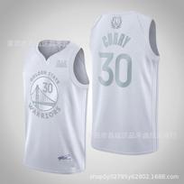 Mens NBA Golden State Warriors Stephen Curry 30 City Edition Basketball Jersey Cotton Breathable Sport Wear XXL