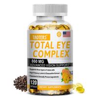 Taoters Total Eye Complex Softgels, Lutein, Zeaxanthin, Bilberry, 120 Caps 120 Capsules